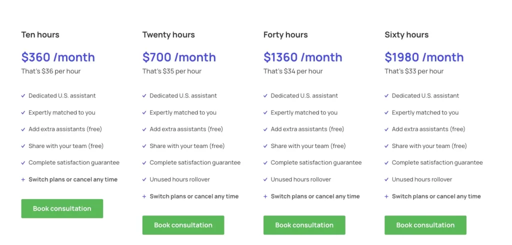Time etc pricing plans